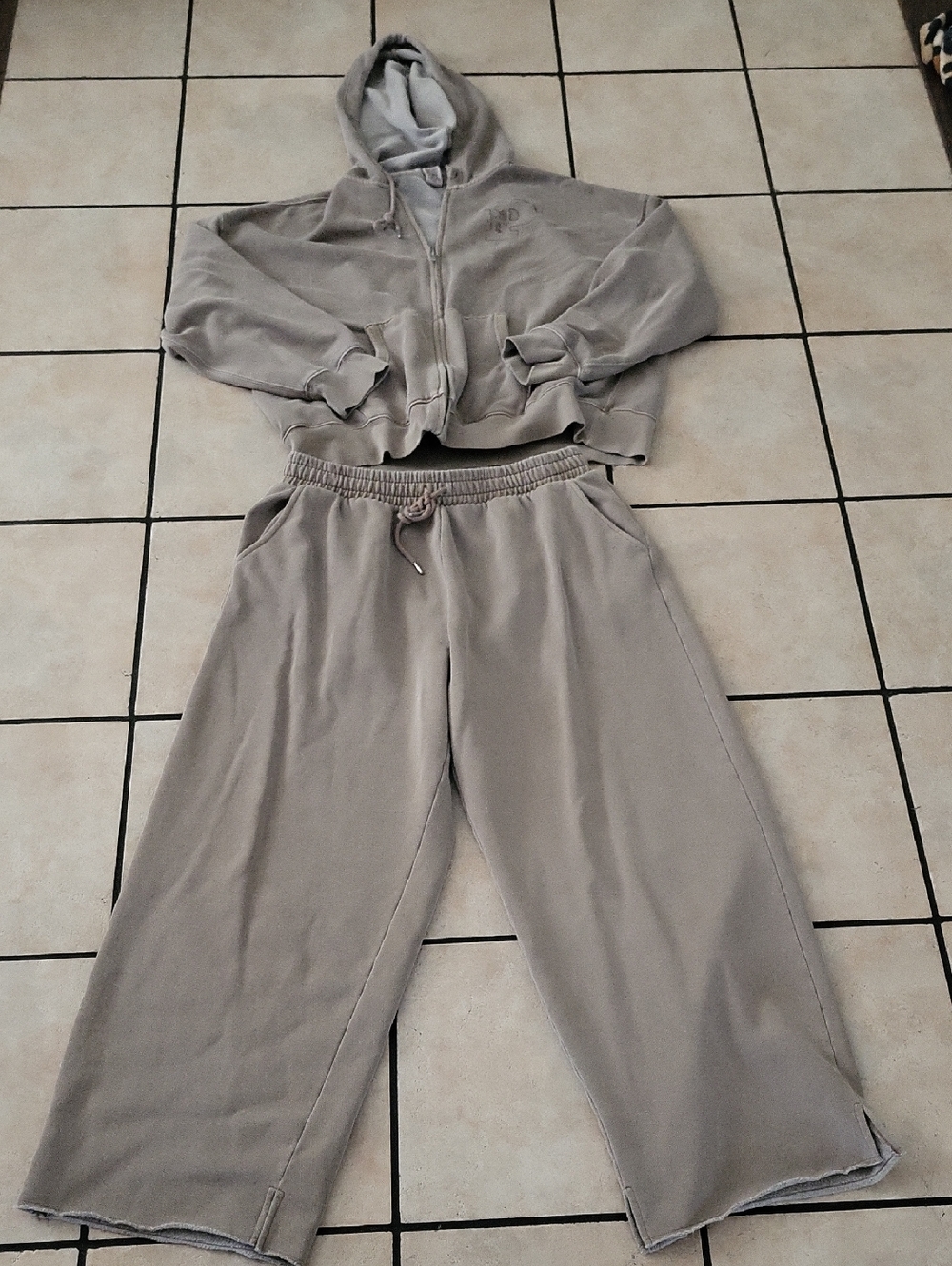 PINK Victoria's Secret Wide-Leg Sweatpants And Zip Up Sweatshirt (See Sizes)